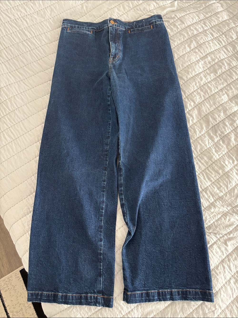 Madewell Dark Blue Wide-Leg Jeans